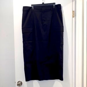 MOVING SALE Lane Bryant black straight pencil maxi skirt